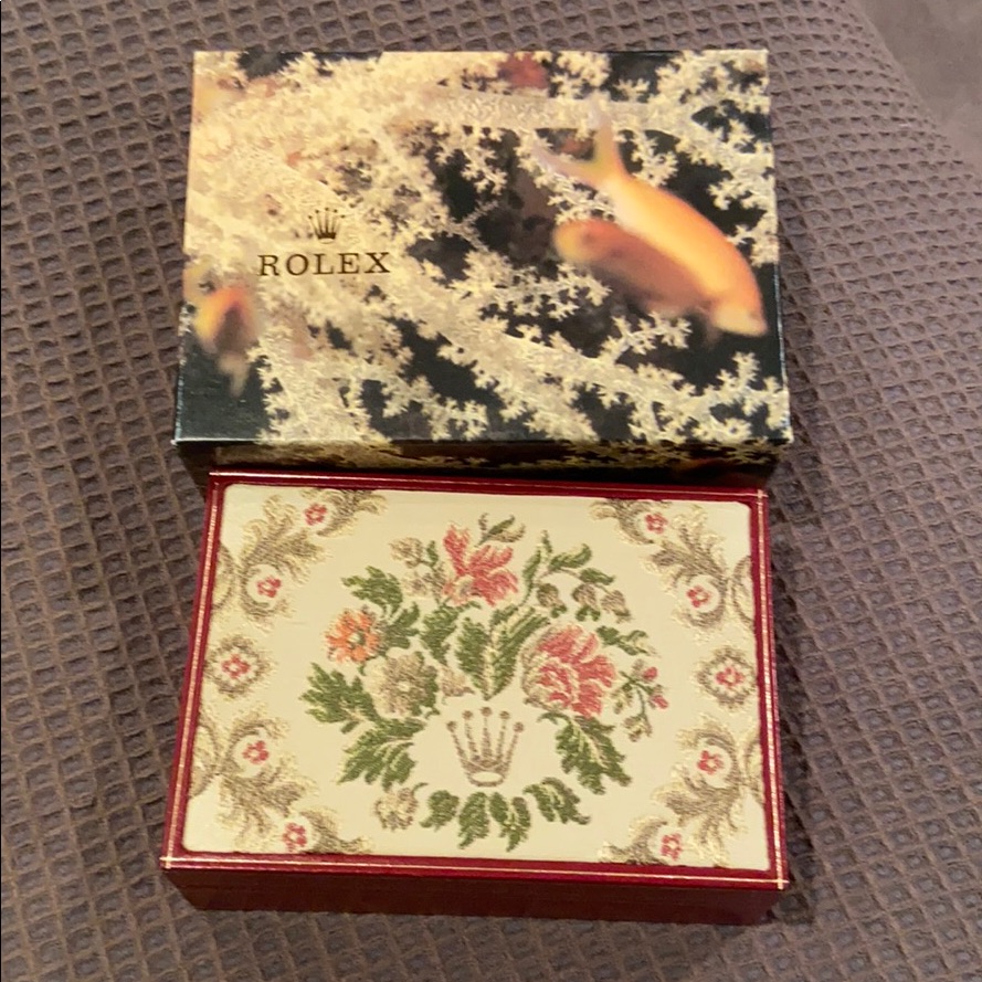 Authentic Rolex Vintage Jewelry Box Only Velvet